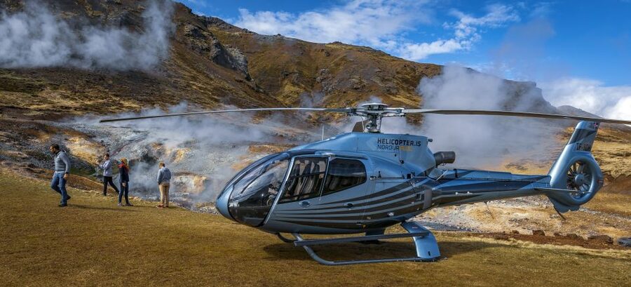 1-Hour Helicopter Tour in Iceland: The Geothermal Tour - The 15-minute stop beside geothermal ground
