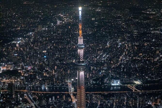 22-Min Tokyo City Lights Helicopter Tour – Skytree and Asakusa - Tokyo Station Gallery and the illuminated city
