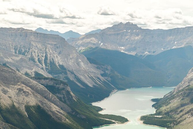 30 Minute Helicopter Tour over Lake Minnewanka, Banff - Lake Minnewanka and the submerged Bankhead town