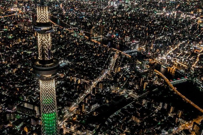 【50 mins】 City lights HelicopterTour: Tokyo and Yokohama plan - Rainbow Bridge and Tokyo Bay