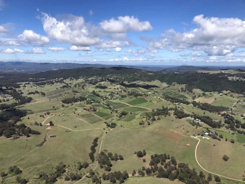 6 Minute Helicopter Scenic Flight Hunter Valley - What you see once airborne