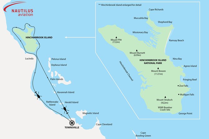 90-Minute Hinchinbrook Island Scenic Helicopter Flight - Townsville, Palm Island, and the Great Barrier Marine Park