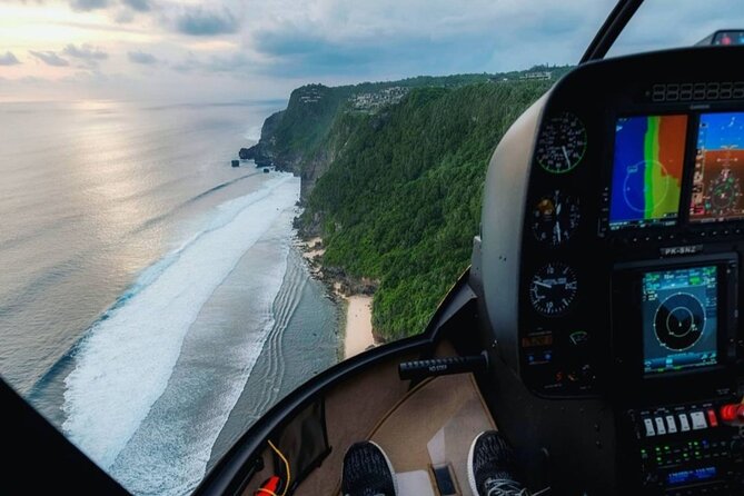 Above the Island of Gods Helicopter Tour - Nyang Nyang Beach and the final coastal sweep