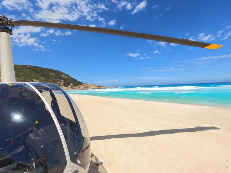 Albany: 60 min scenic helicopter flight - Doors off, cameras, and staying comfortable