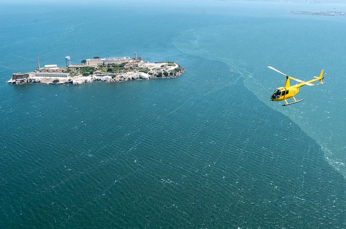 Alcatraz City Sites Helicopter Adventure - The downtown skyline, Bay Bridge, and waterfront