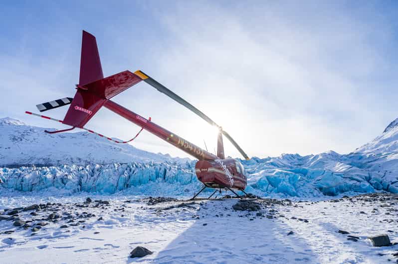 Anchorage: Grand Knik Glacier Helicopter Tour with Landings - First landing: Knik Glacier from close range
