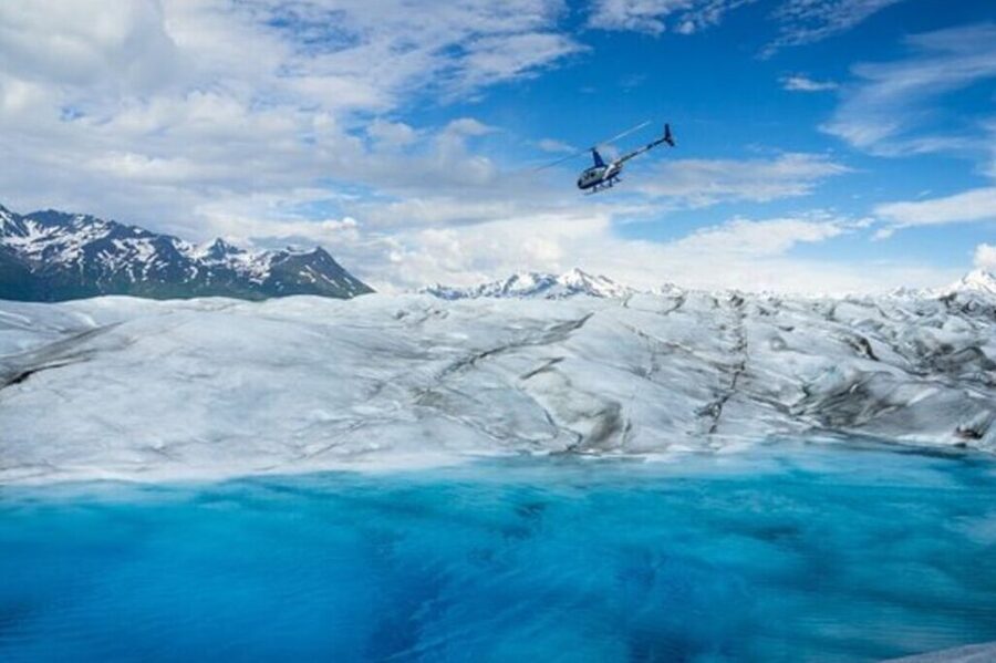 Anchorage: Knik Glacier Helicopter and Paddleboarding Tour - Paddling across remote glacier pools