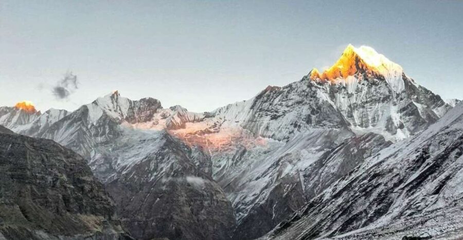 Annapurna Base Camp Heli Tour - Leaving Pokhara for the Annapurna massif