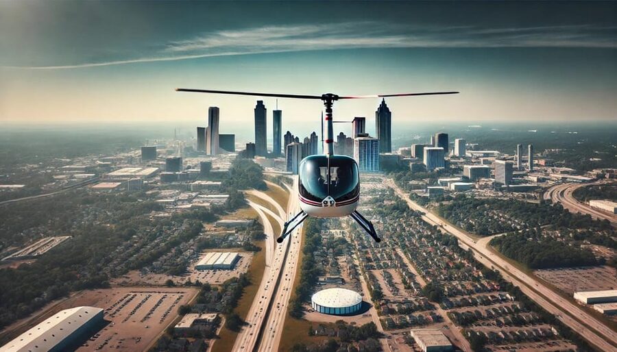 Atlanta: Private Helicopter Tour of Atlanta Skyline - Seeing Atlanta from the helicopter cabin