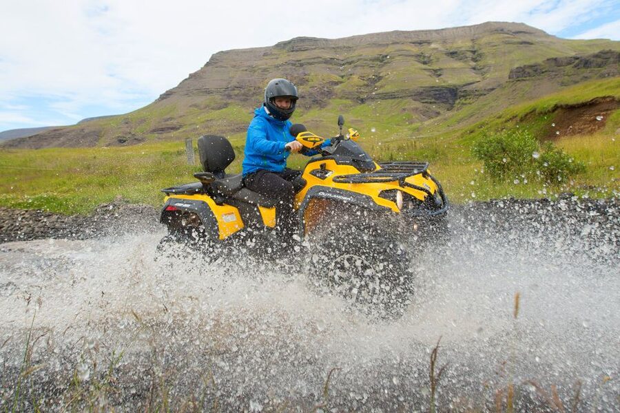ATV & Helicopter combination tour From Reykajvik - Getting ready for the ATV ride