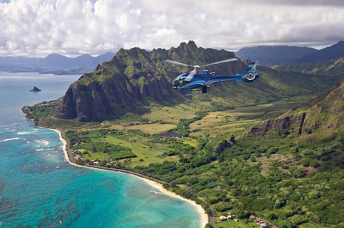 Blue Skies of Oahu Helicopter Tour - The North Shore and its seven-mile surf stretch