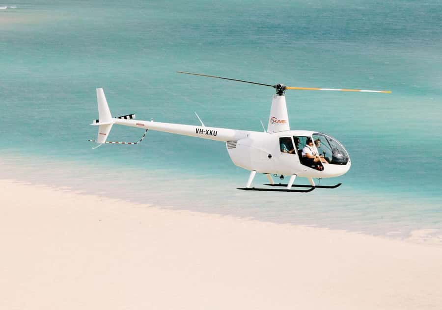 Broome: 30-Minute Scenic Helicopter Flight - Cable Beach from the air