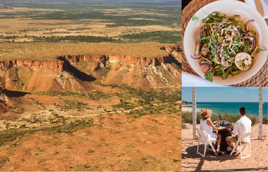Broome: Edgar Ranges, Eco Beach & Lunch Helicopter tour - A ground stop at the Edgar Ranges