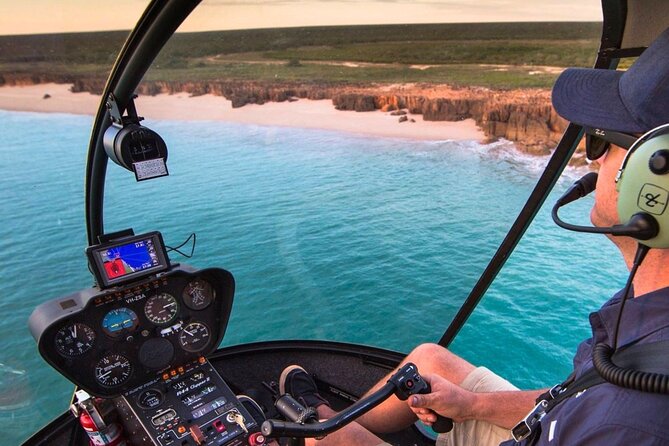 Broome's Creeks & Coast: 45-Minute Scenic Helicopter Flight - Gantheaume Point’s red cliffs and bright water