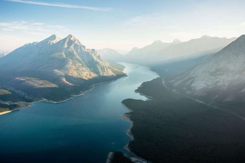 Canadian Rockies: Helicopter Flight with Exploration Hike - Walking to Twin Falls