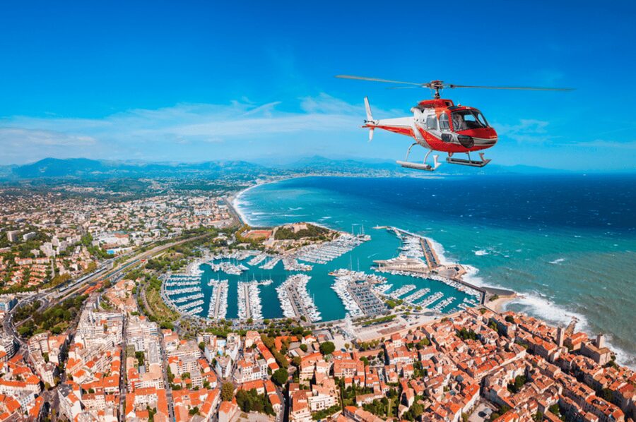 CANNES: Private Panoramic Helicopter Tour - What the 20-minute flight feels like