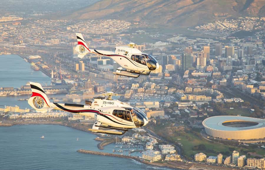 Cape Town: 20-Minute Helicopter Flight and Free Harbour Tour - Cape Town Stadium and the Atlantic coast