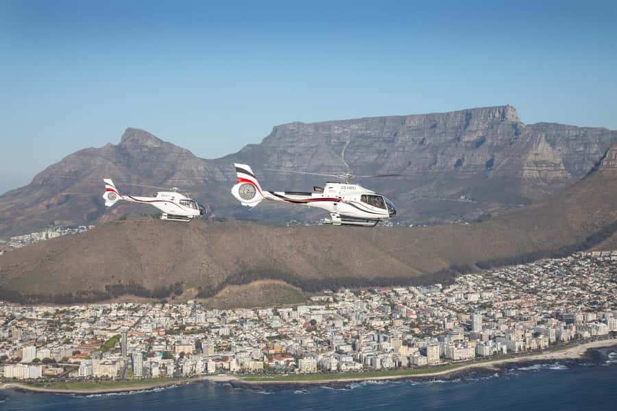 Cape Town: 20-Minute Helicopter Flight and Free Harbour Tour - Table Mountain and the road to Hout Bay