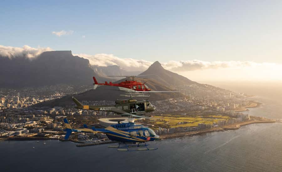 Cape Town to Camps Bay & Hout Bay Helicopter Flight - 18Min - From the V&A Waterfront to the Atlantic coast