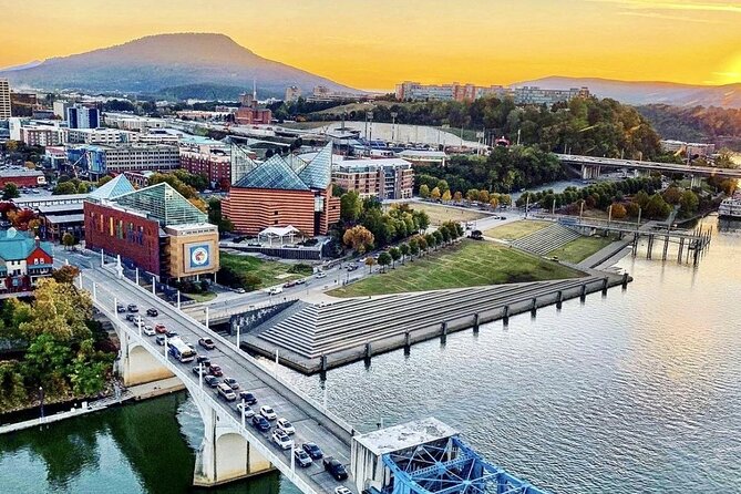 Chattanooga Helicopter Adventure - Iconic City & River Views - Viewing the cemetery with care