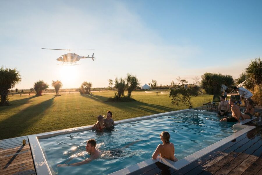 Darwin: Airboat Ride, Helicopter Flight, and Overnight Camp - What the luxury tent night is really like
