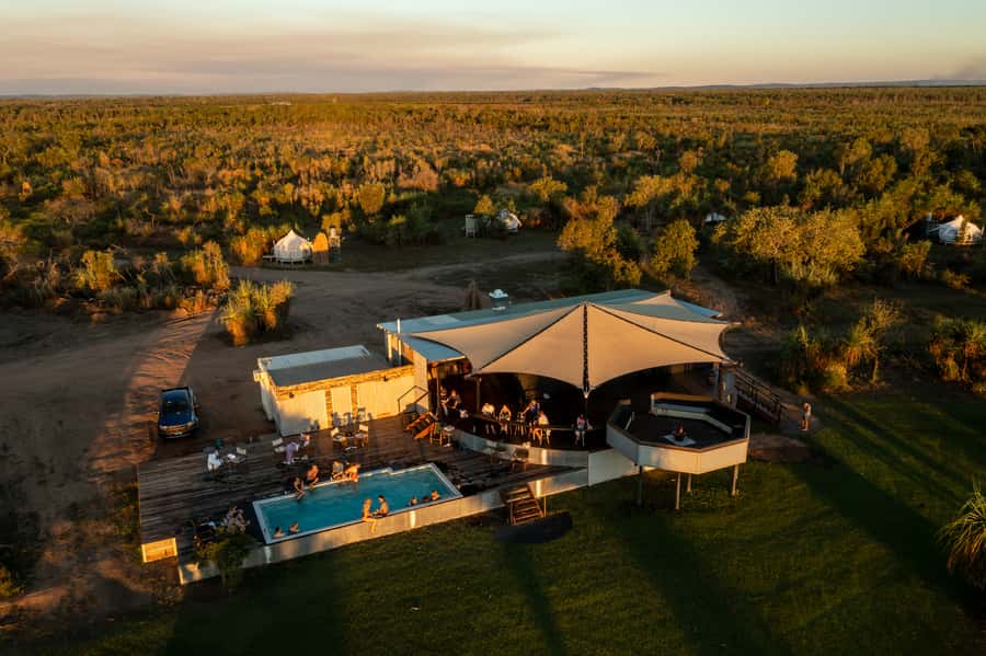 Darwin: Airboat Ride, Helicopter Flight, and Overnight Camp - The airboat ride across Finnis River floodplains