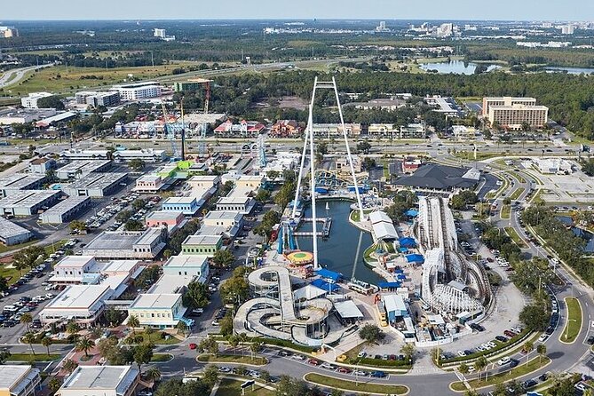 Day Flight 31 miles Helicopter Tour over all the Theme Parks - Seeing the theme-park area from above
