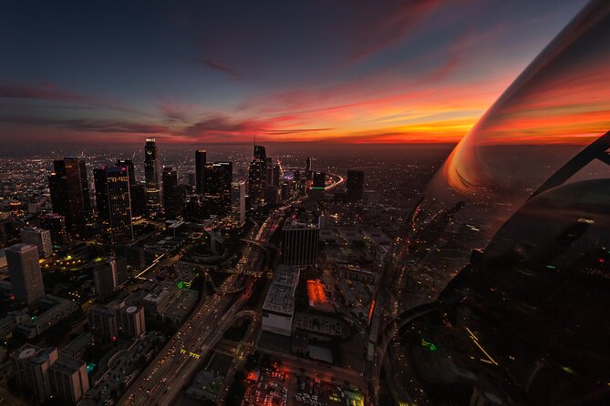 Downtown LA Lights: Your Private Sunset and Night Helicopter Tour - Seeing Los Angeles in one wide sweep