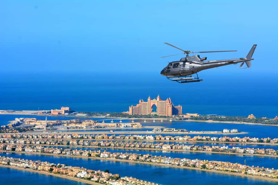 Dubai: Helicopter Ride, Desert Safari, Camels & Refreshments - Two Dubai icons in one six-hour outing