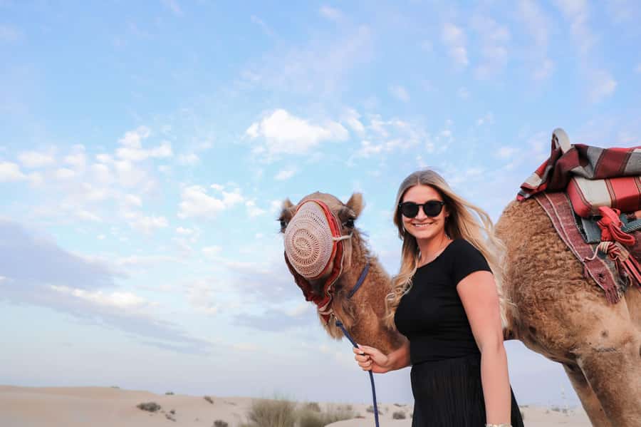 Dubai: Helicopter Ride, Desert Safari, Camels & Refreshments - Dune bashing with a professional driver