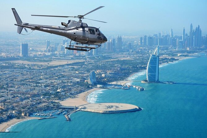 Dubai Helicopter The Vision Tour – 22 Min - The Burj Khalifa and Dubai Canal from above