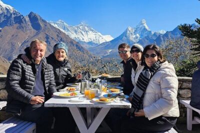 Everest Base Camp Helicopter Tour landing at Everest View Hotel
