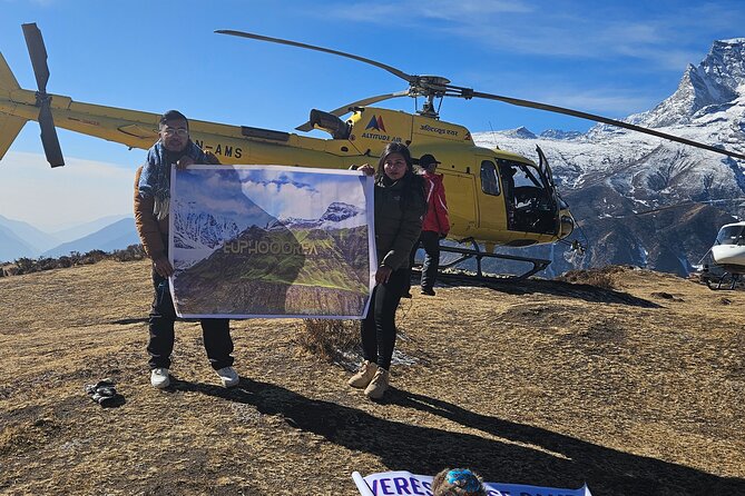 Everest base camp helicopter tour with Guarenteed Landing - A fast route to Everest from Kathmandu