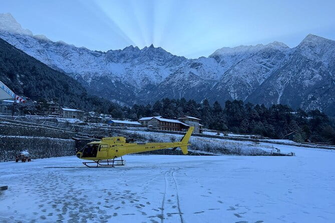 Everest Base Camp helicopter tour with landing - A big Himalayan view without a long trek