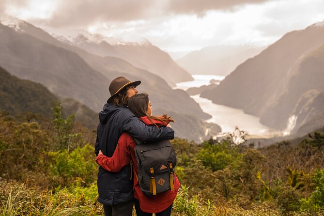 Fiordland Heli-hike from Te Anau - Descending toward Lake Te Anau