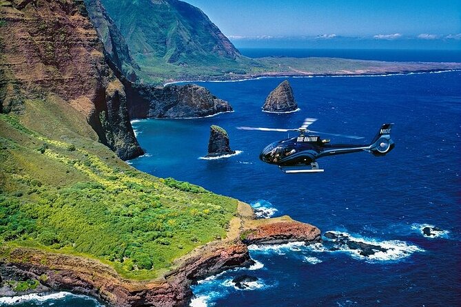 First Class Waterfalls of West Maui and Molokai Helicopter Tour - Crossing the Pailolo Channel to Molokai