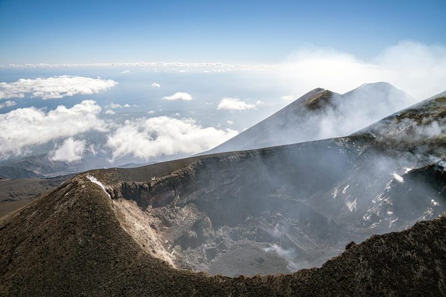 Fiumefreddo: Group Flight Helicopter Tour over Etna - From forest to the summit craters