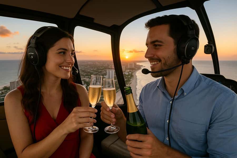 Fort Lauderdale : Romantic Champagne Helicopter Flight Tour - What you see from the helicopter