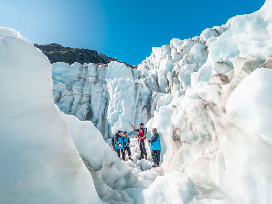 Fox Glacier: Up to 3 Hours Hike with Helicopter Transfer - From 44 Main Road to the glacier landing