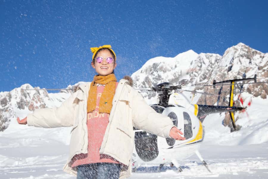 Franz Josef: Glacier Helicopter Ride with Snow Landing - Taking off from Franz Josef