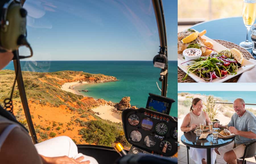 From Broome: Eco Beach Explorer Helicopter Flight with Lunch - Key points to know before booking
