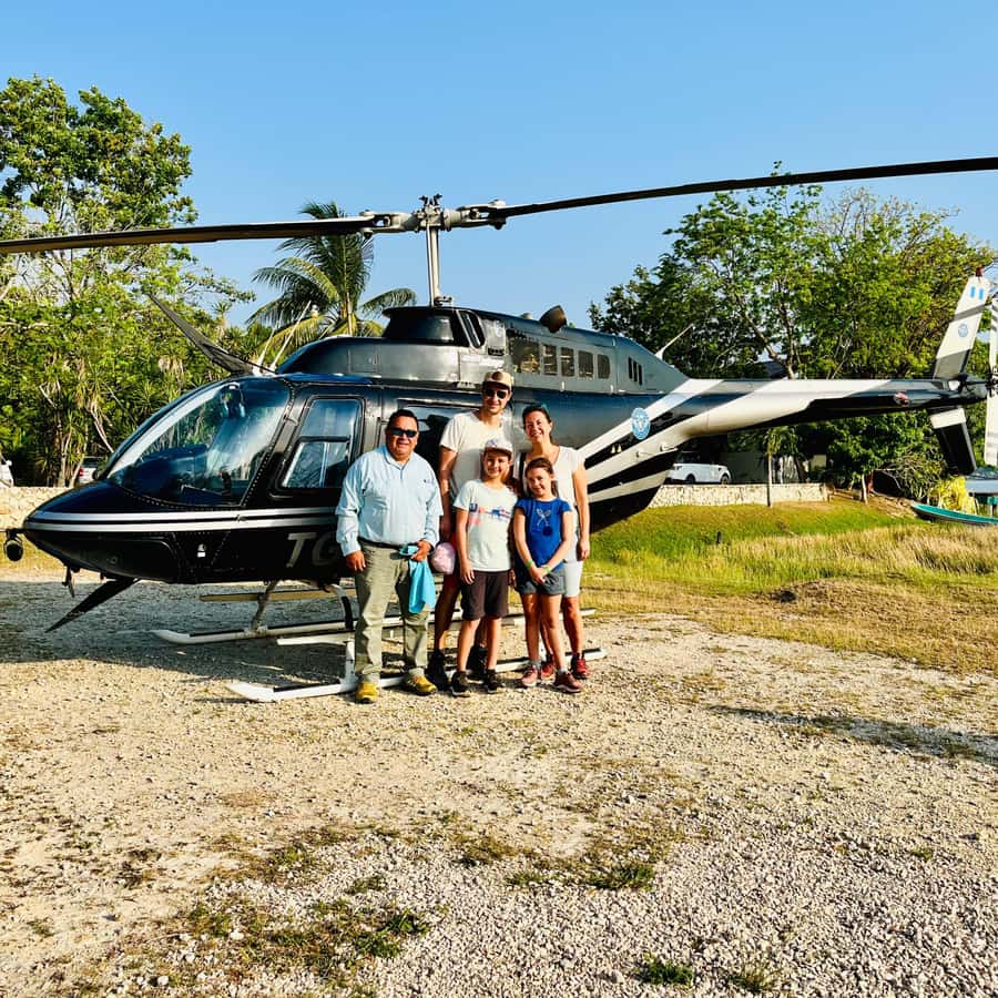 From Flores: La Danta & El Mirador Day Tour by Helicopter - The helicopter, guide, and group size