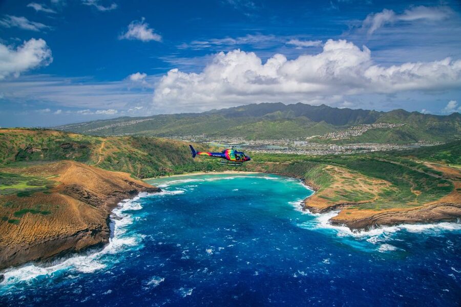From Honolulu: Oahu 60min Helicopter Tour with Doors Off/On - Kaʻaʻawa Valley and Sacred Falls