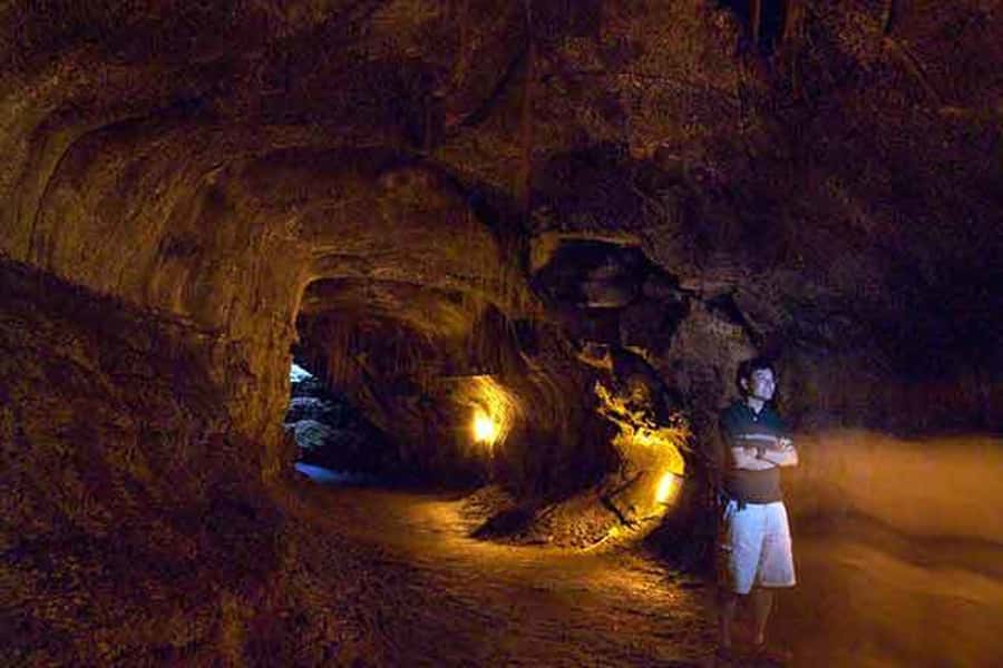 From Oahu: Big Island Volcano Adventure & Helicopter - Chain of Craters Road reaches toward the coast