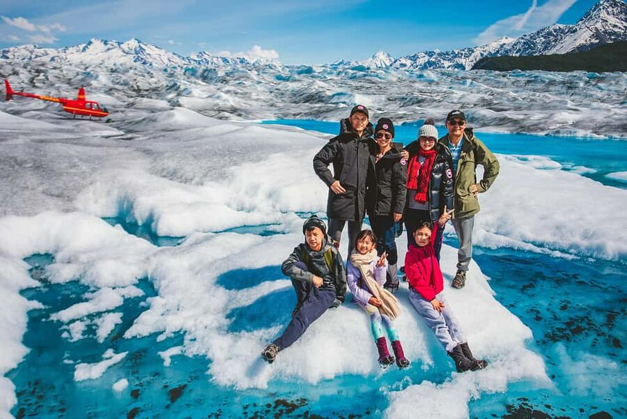 From Palmer: Knik Glacier Helicopter Tour - Flying from Palmer toward Knik Glacier