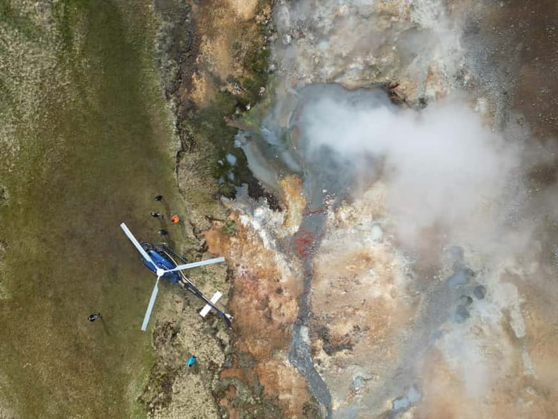 From Reykjavik: Fire And Ice Helicopter Tour with 2 Landings - The second landing: Hengill’s hot ground
