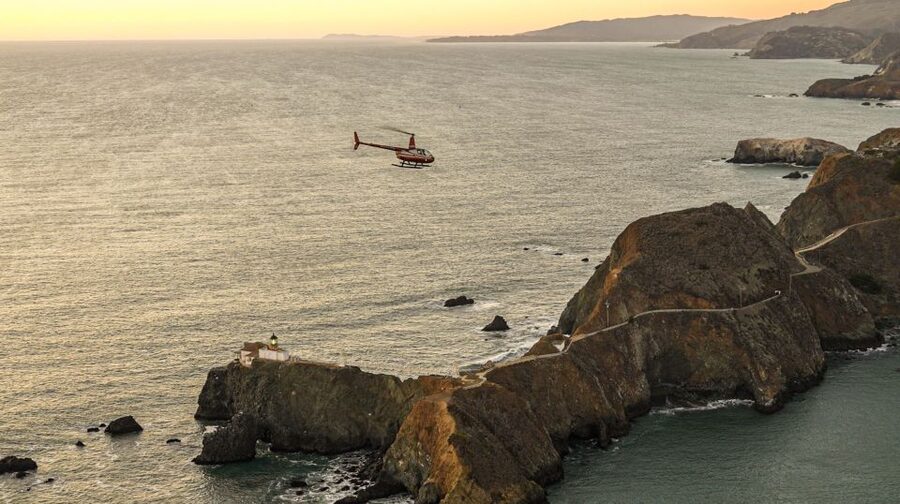 From Sausalito: San Francisco and Alcatraz Helicopter Tour - Crissy Field, downtown, and Oracle Park