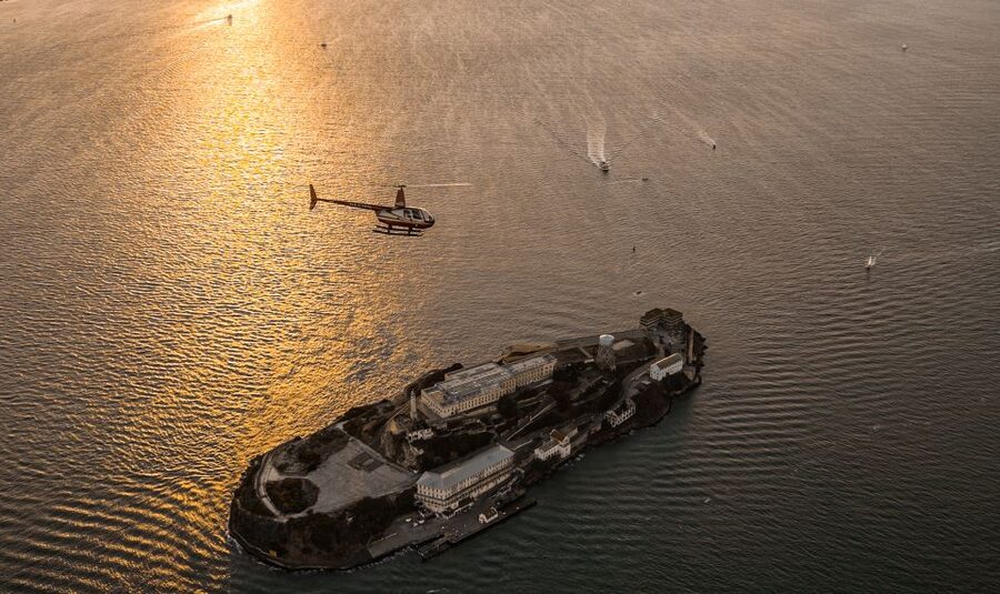 From Sausalito: San Francisco and Alcatraz Helicopter Tour - Alcatraz from above