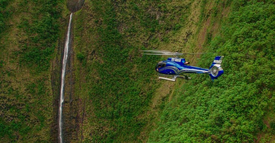 From Waikoloa: Kohala Coast Helicopter Adventure - The route toward Waipiʻo Valley