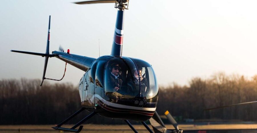 From Westchester: New York Helicopter Piloting Experience - Views Over Westchester, the Hudson, and the Distant Skyline